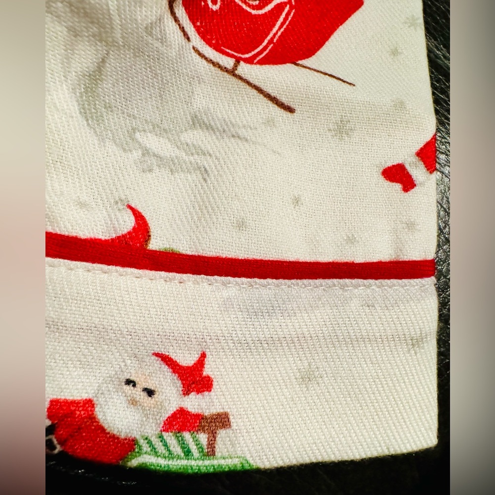 New Pottery Barn Kids Flannel Nightgown size 2T Heritage Santa - Picture 3 of 14
